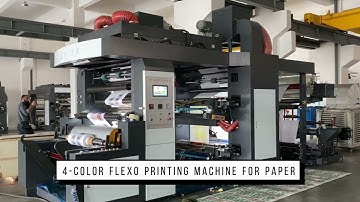4 colors stack type flexo printing machine with 120m/min in nice printing