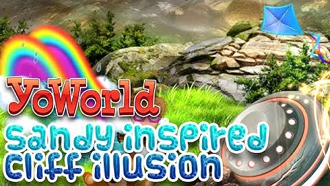 Yoworld Sandy Inspired Cliff Illusion - Avenue to Cliff Transformation