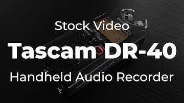 Stock Video: Handheld Audio Recorder Stock Video Interview Start Recording | Free for Non-Profit