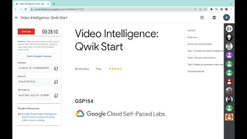 Video Intelligence: Qwik Start   || #qwiklabs || #GSP154 || @quick_lab