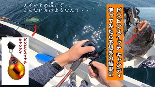 ビンビンスイッチの使い分けで、ここまで釣果が変わる？ビンビンスイッチ キャンディを使ってみたら、予想外の結果に