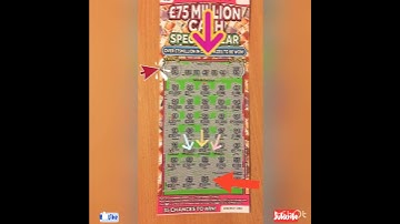 🤞£75 Million Cash Spectacular Scratch Card 🤞💰