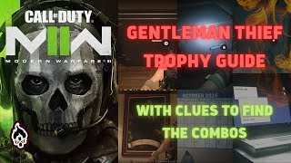 Call of Duty: Modern Warfare 2 2022 | Gentleman Thief Trophy guide with all 3 Safes, combos & Clues