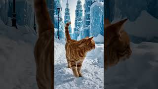 Cat adventure in Antarctica #cat #fun #entertainment