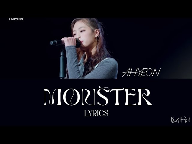 BABYMONSTER AHYEON - 'MONSTER' (originally by Shawn Mendes, Justin Bieber)  [LYRICS]