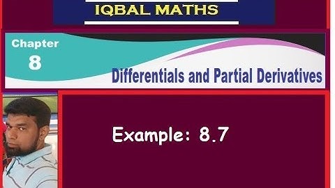 TN Class 12 Maths Example 8.7 Chapter-8 Differentials and Partial Derivatives New Syllabus