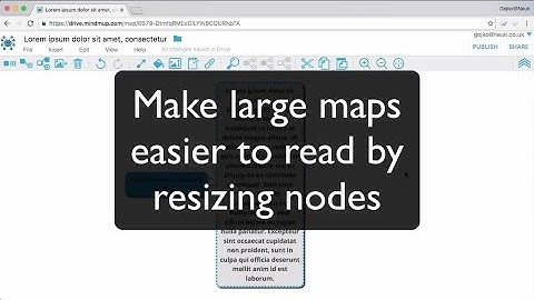 Make larger maps easier to read by expanding nodes