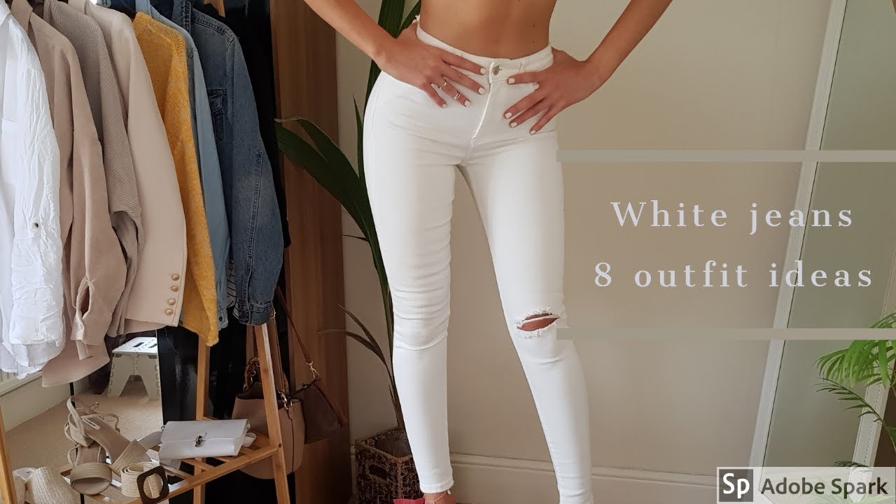 12 Casual Outfits Styling White Jeans | Mens Spring & Summer Style - YouTube