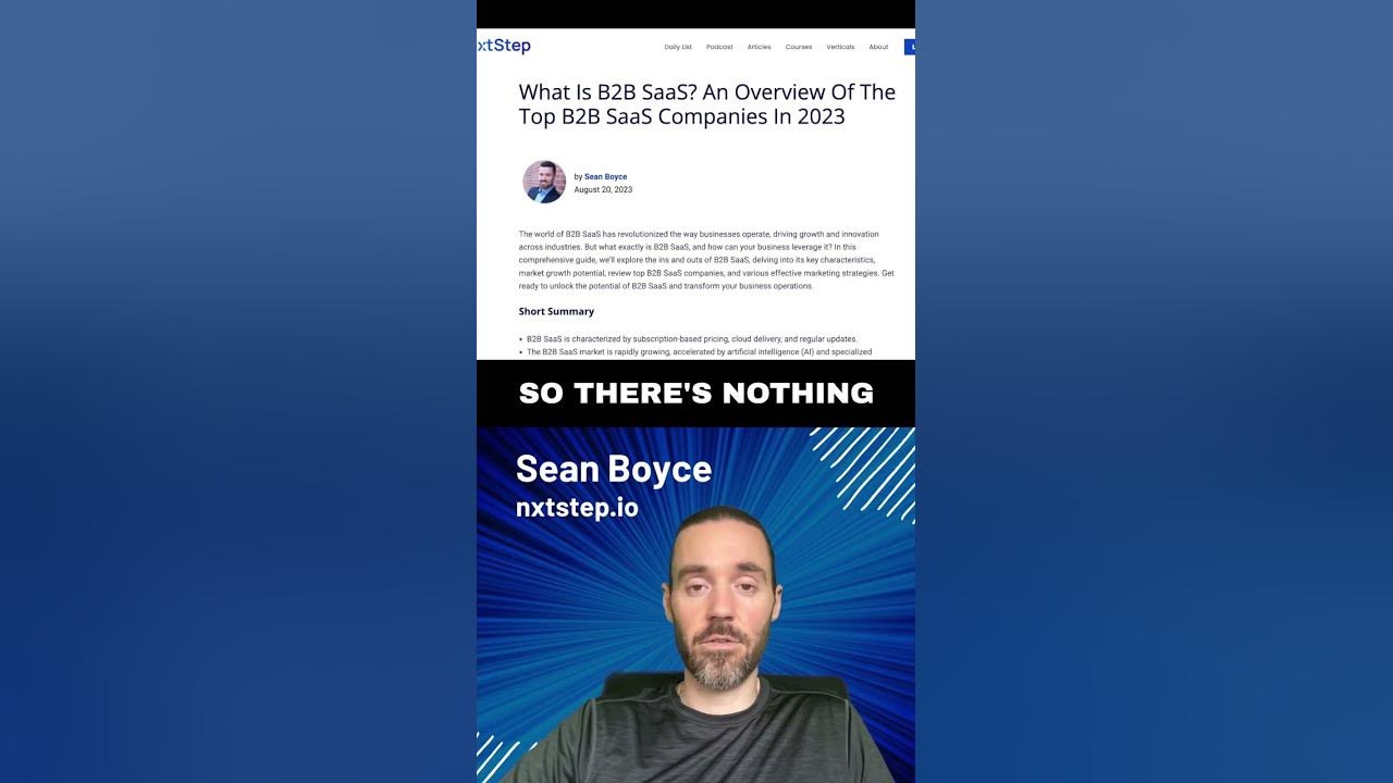 B2B SaaS Overview YouTube