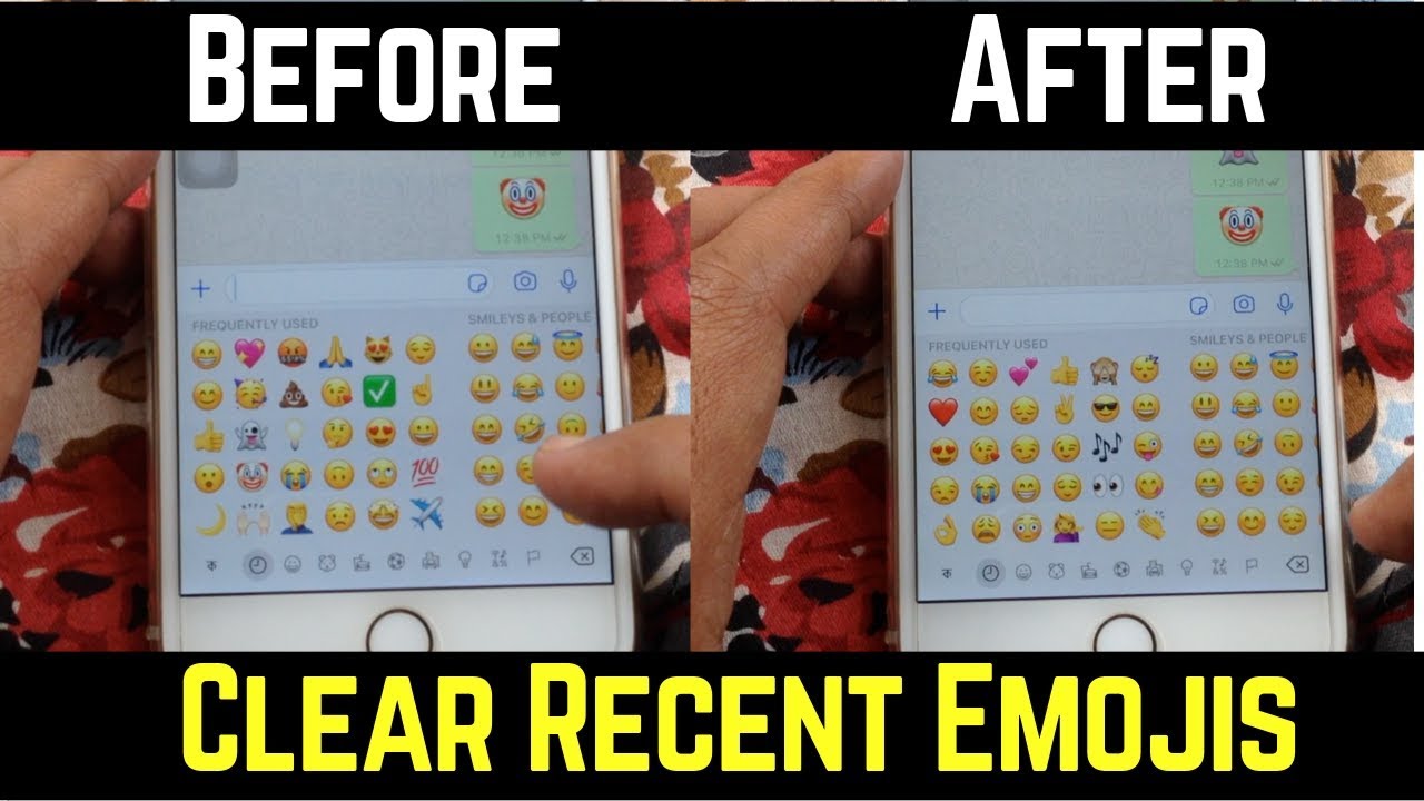 How To Clear Frequently Used Recent Emojis From Your Iphone Keyboard