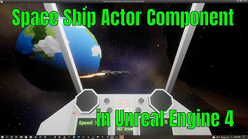 Demoing my Space Ship Movement Actor Component on Player and simple AI in Unreal Engine 4