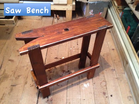 how to build a saw bench - youtube