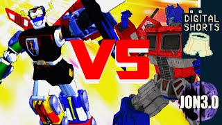DIGITAL SHORT TRANSFORMERS vs VOLTRON