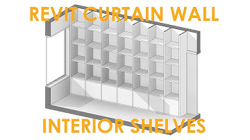 Revit Curtain Wall - Interior Shelves