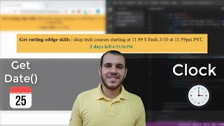 Get date and Clock in JavaScript | JavaScript exercises