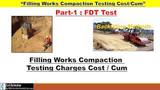 Backfilling Compaction Testing Charges | Part -1, Field Density Test (FDT)