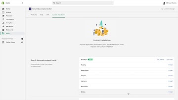 Shopify Variant Description OMG Custom Installation