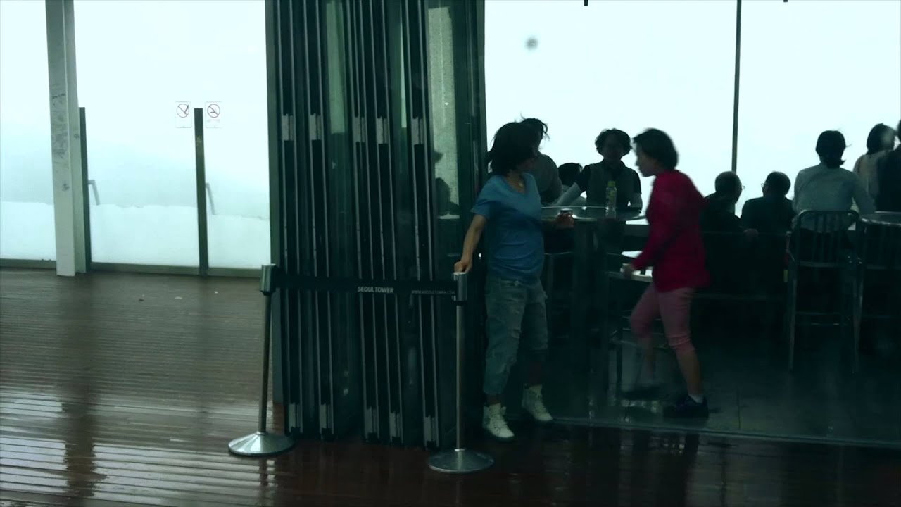 Storm Brewing At N Seoul Tower