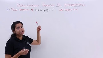 Class 12th – Miscellaneous Problem 4 on Differentiation | Tutorials Point