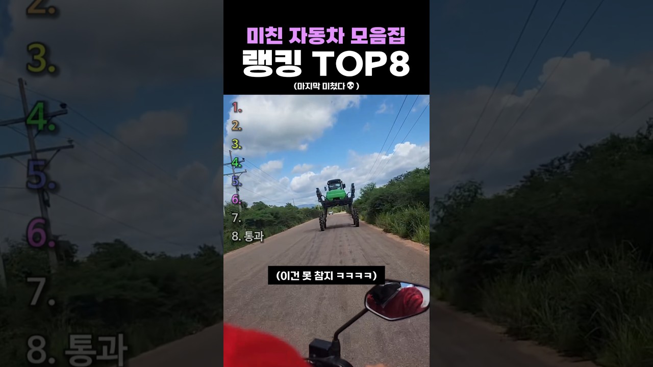 미친 자동차 모음집 랭킹 TOP8