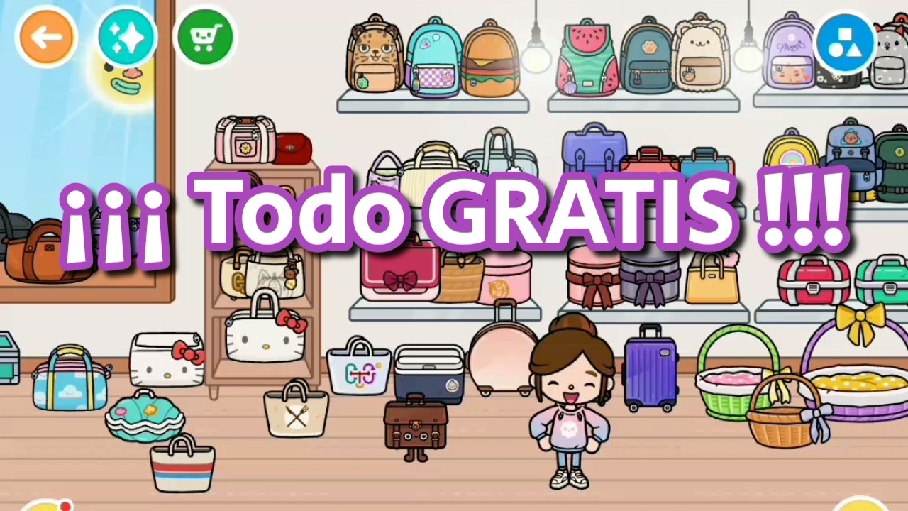 Mochilas, bolsos y maletas GRATIS en Toca Boca #tocaboca #tocabocaworld #tocabocalife #free