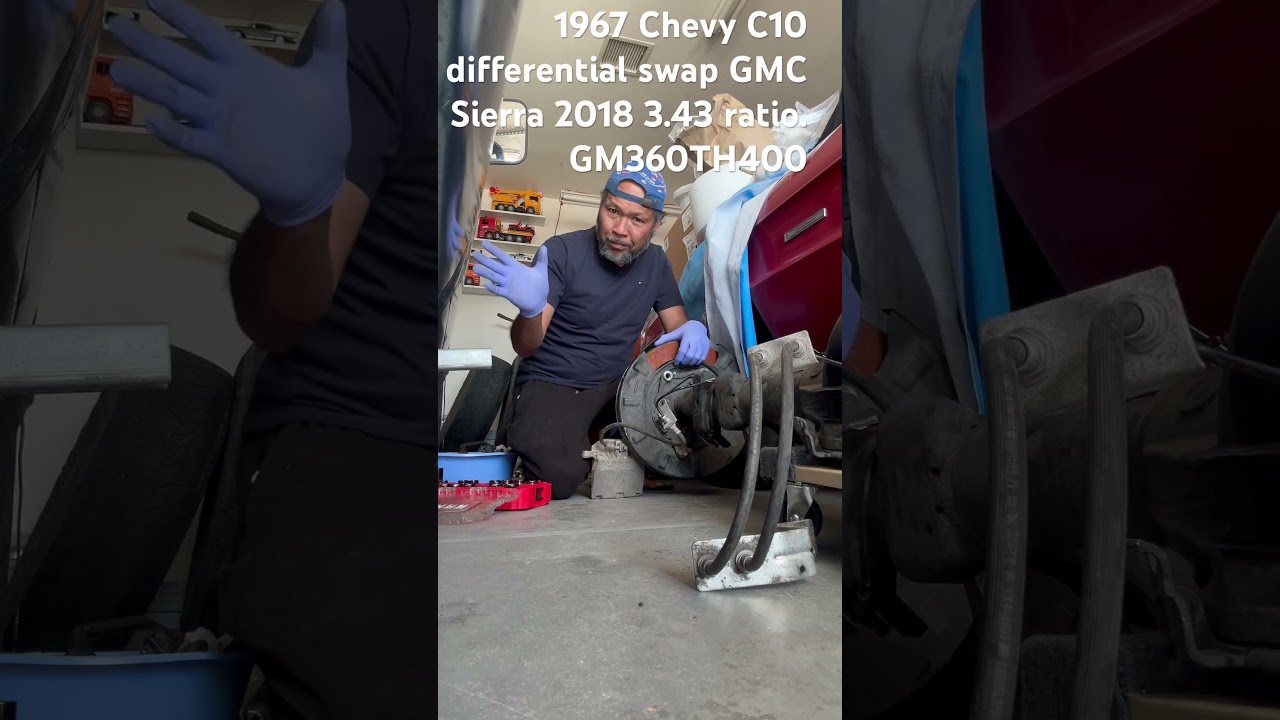 1967 Chevy C10 Differential swap from a 2018 GMC Sierra 3.43:1 ratio.  GM sbc TH400 
