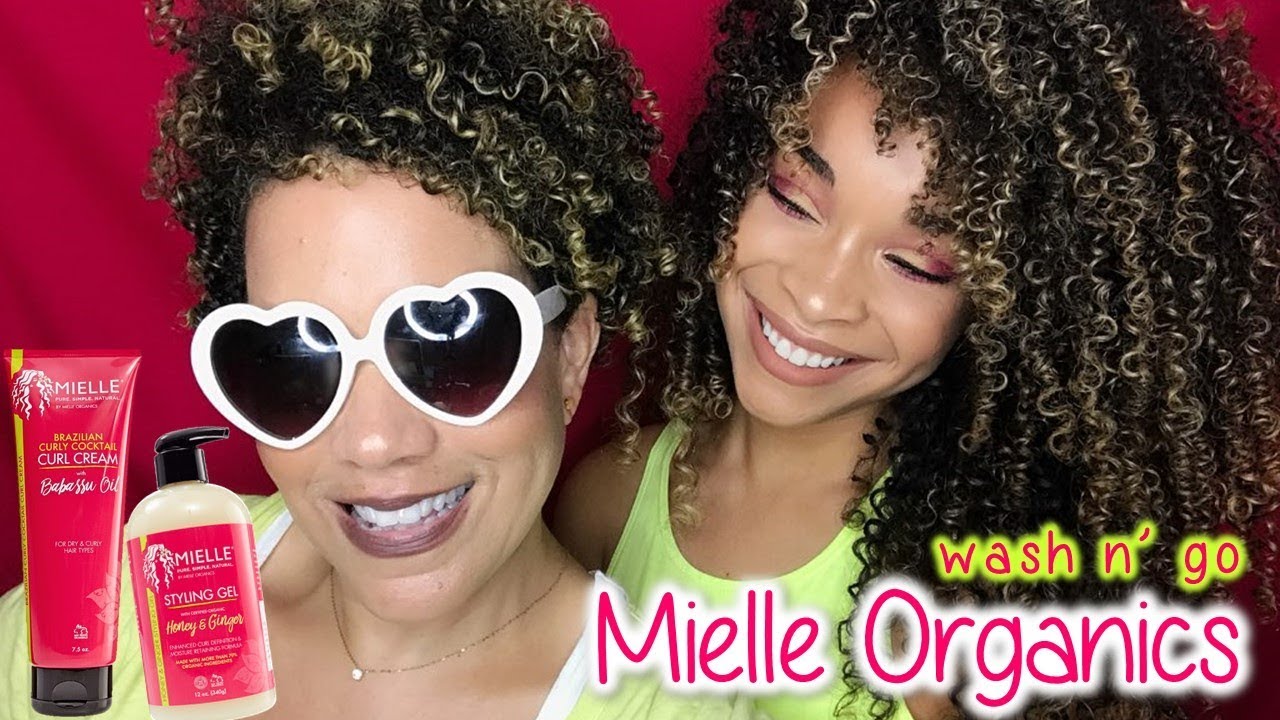 Mielle Organics Curl Cream and Styling Gel Wash n' Go YouTube