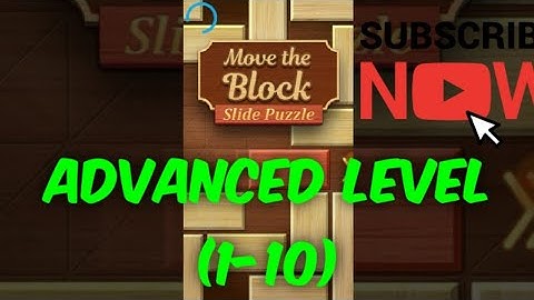 #movetheblock MOVE THE BLOCK: SLIDE PUZZLES. ADVANCE LEVEL #ADLPATH02