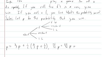 Probability: Recursive Probability