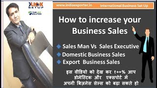 Grow export business sales | man vs executive buyer tips deal