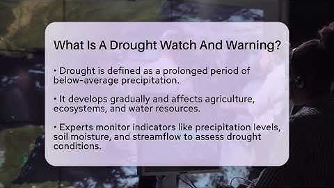 What Is A Drought Watch And Warning? - Weather Watchdog