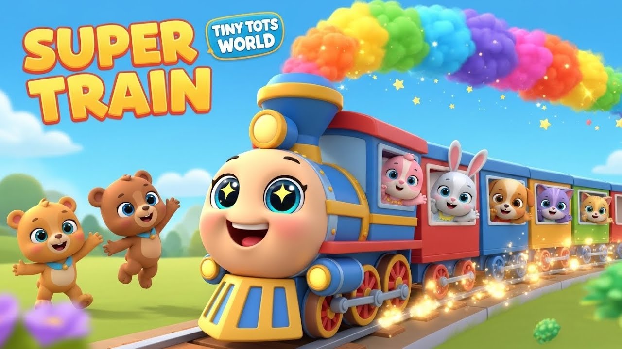 Super Train Song 🚆 | Fun Train Ride for Kids