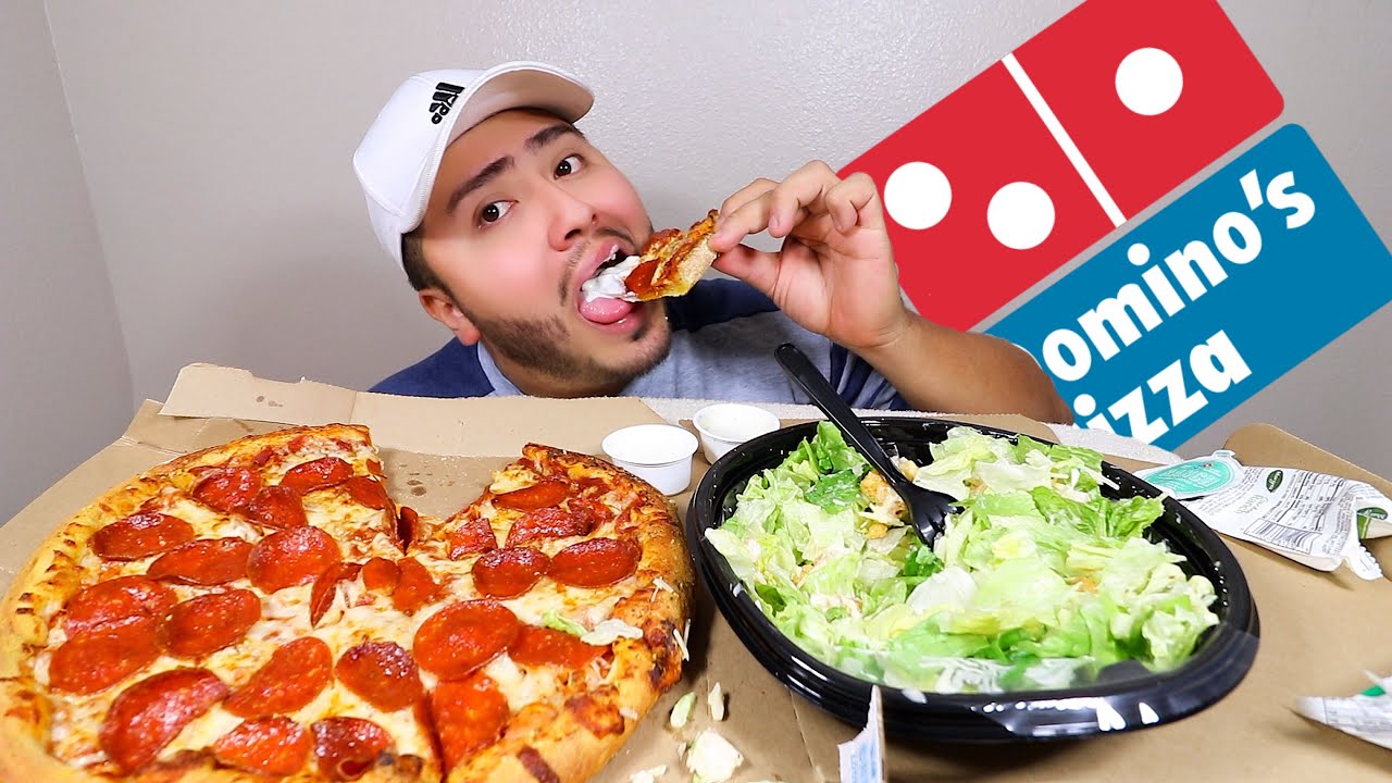 Dominos Pizza Mukbang YouTube