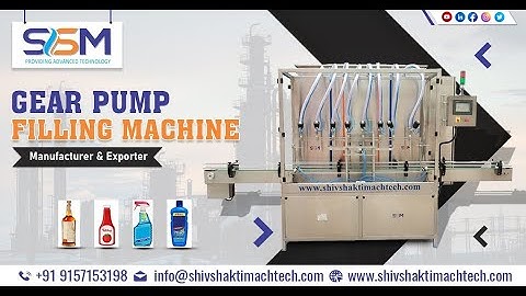 8 Head Gear Pump Based Glass Cleaner Liquid Filling Machine | High Speed Servo Driven Pump Filler