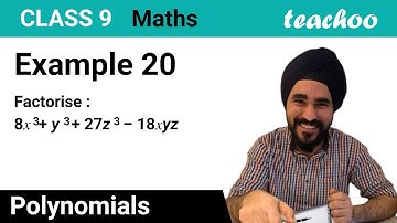 Example 20 - Factorise: 8x3 + y3 + 27z3 - 18xyz - Class 9 - Teachoo
