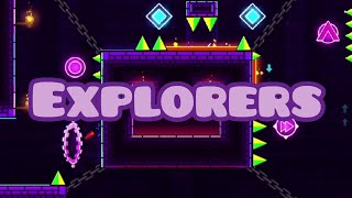 Explorers 100% (Medium Demon) By MathisCreator (2 coins). 3er Hardest after almost 1 year