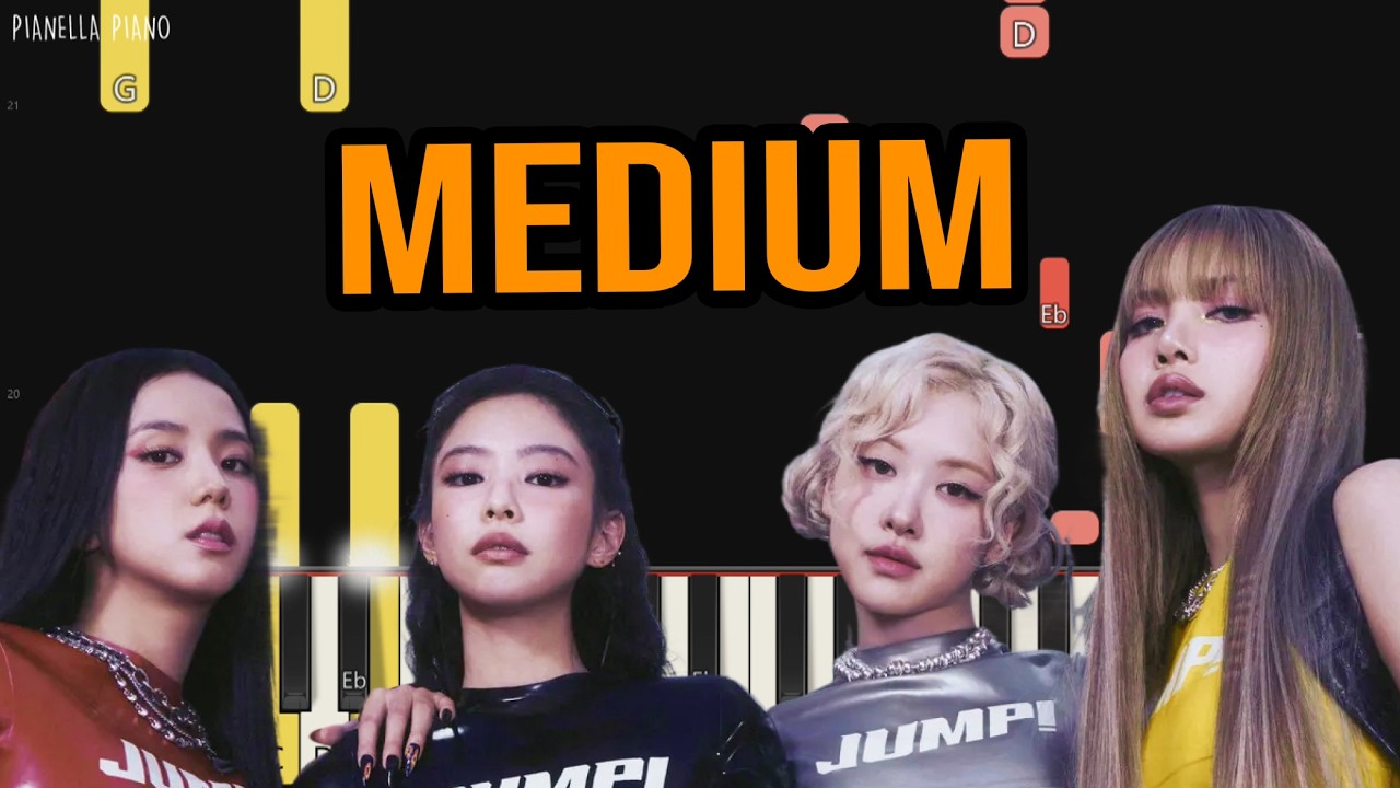 BLACKPINK - JUMP | MEDIUM Piano Tutorial by Pianella Piano