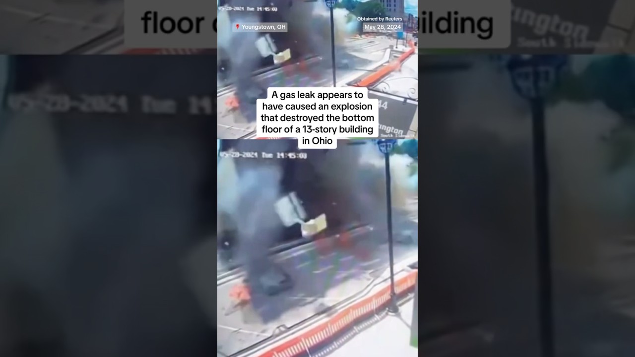 Gas leak blows out first floor of Ohio building