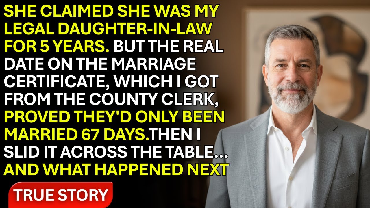 My DIL Claimed She Was My Son’s Wife At Dinner—Until I Pulled The Marriage Certificate Date