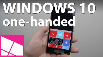 Windows 10 Mobile one-handed mode