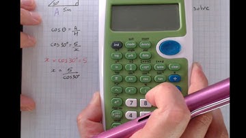 Right-angled trig:  finding unknown denominator