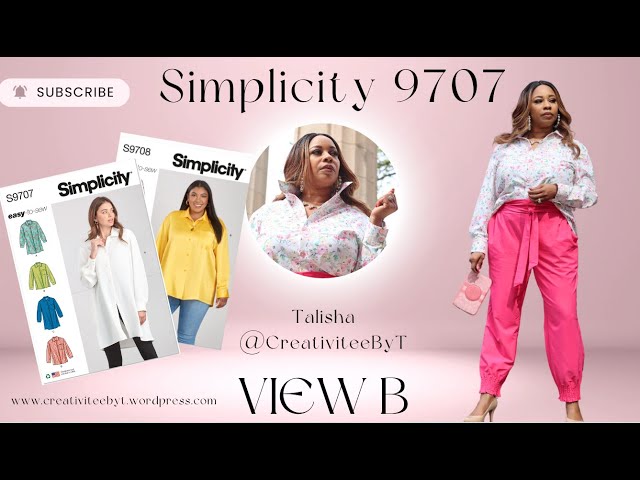 Easy Floral Button Front Shirt! Simplicity 9707! Sew Your View