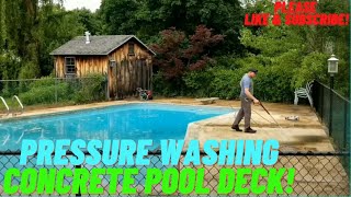 Concrete Pool Deck Revival - 6% Bleach and Pressure - Earn Money Soft Washing screenshot 2
