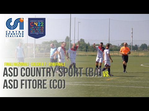 ASD Country Sport (Altamura) - ASD Fitore (Como) | Finali Nazionali CSI 2022 - Cat. Open Calcio a 7