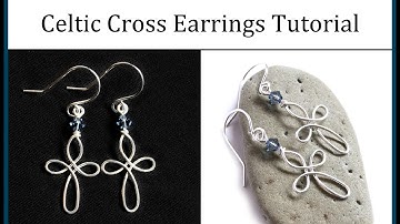 How to Make Celtic Cross Earrings : Easy Wire Wrapped Jewelry Tutorial