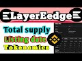 LayerEedge total supply, Tokenomics, listing date confirmed 😲😲