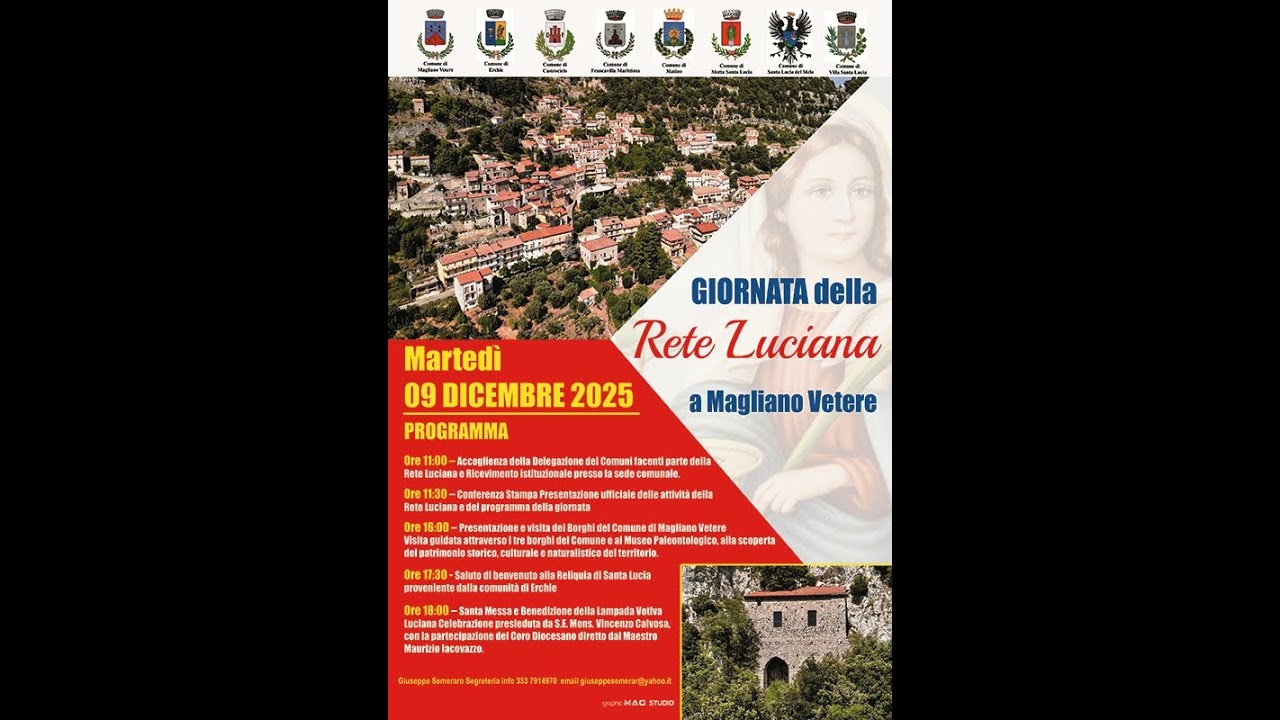 Magliano Vetere - La Rete delle Città di Santa Lucia Giornata della Rete di Luce 05 Dicembre 2025