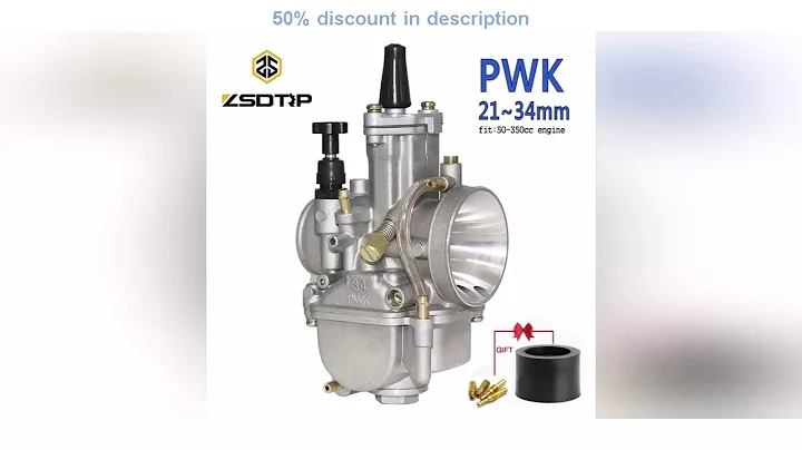 #ZSDTRP 2T 4T Universal Keihin Koso Oko Motorcycle PWK Carburetor 21 24 26 28 30 32 34mm With Po