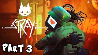 Stray the CUTE CAT GAME Playthrough Part 3 PS5 HD | Blind FULL Gameplay