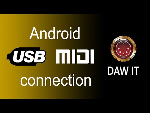 MIDI over USB connection in Android using DAW IT